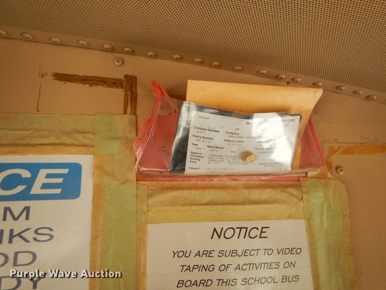 image for item FC9833 1995 International 3800 school bus