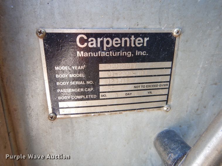 image for item FC9833 1995 International 3800 school bus