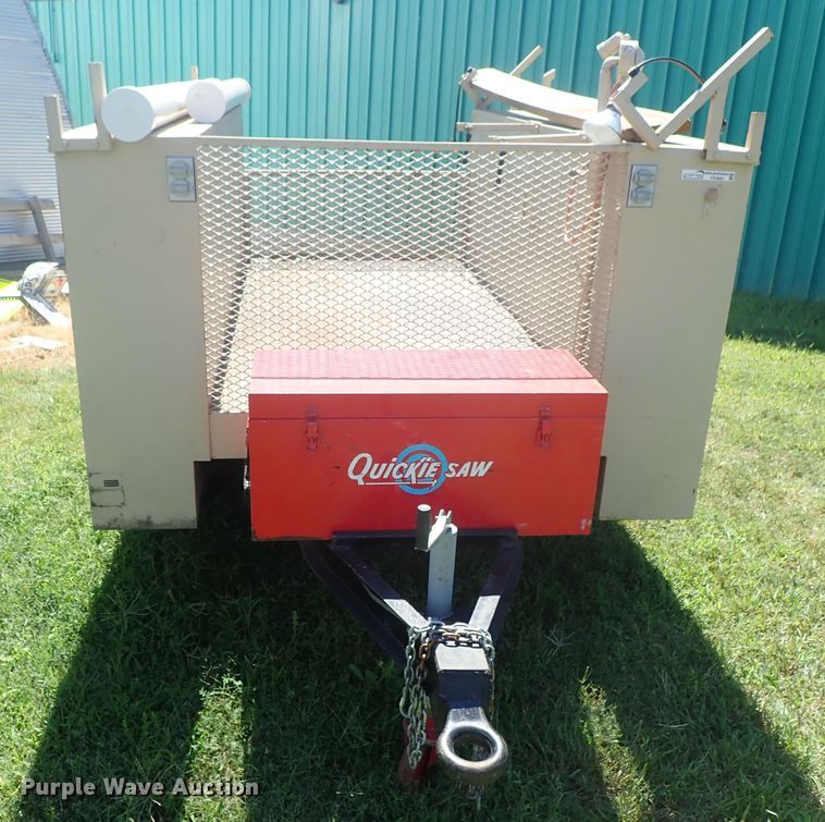 image for item FE9982 Shop built utility bed trailer