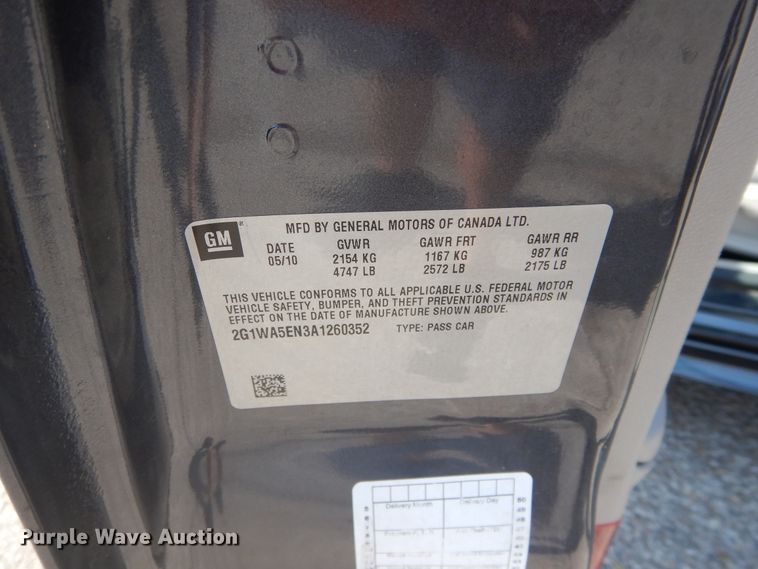 image for item FI9967 2010 Chevrolet Impala