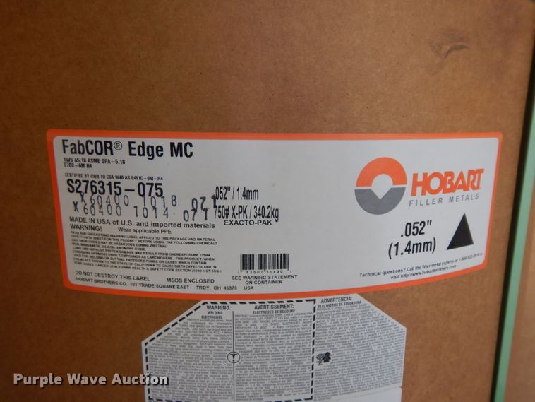 image for item GG9015 (4) barrels of Hobart FabCor Edge MC welding wire