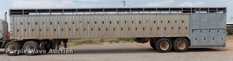 image for item DB9503 2000 McElroy Wilson livestock trailer