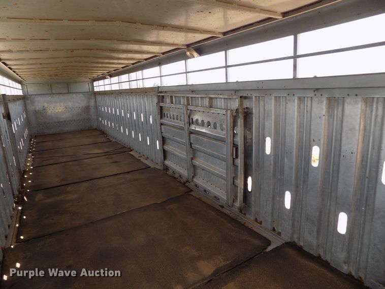 image for item DB9503 2000 McElroy Wilson livestock trailer
