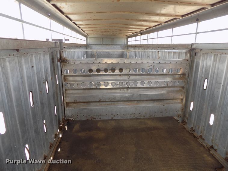image for item DB9503 2000 McElroy Wilson livestock trailer