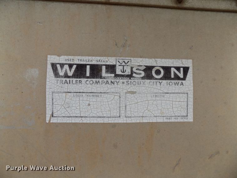 image for item DB9503 2000 McElroy Wilson livestock trailer