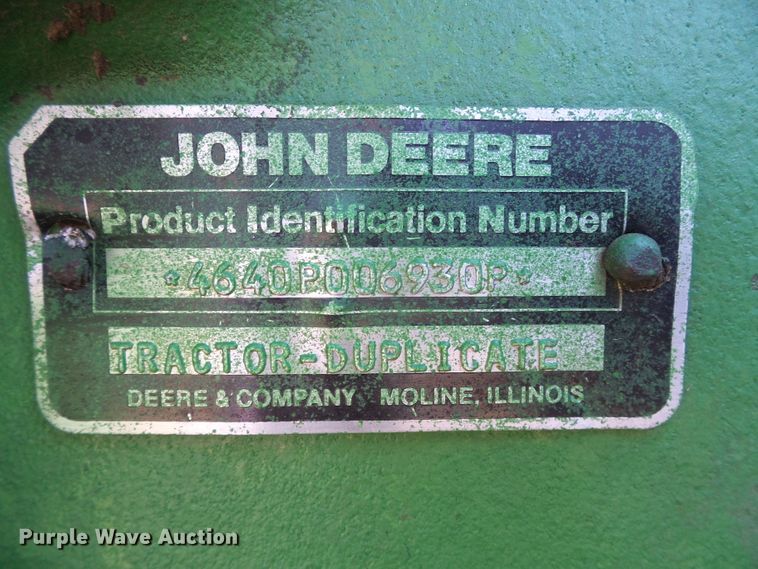 image for item DC5061 1978 John Deere 4640 tractor