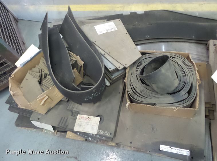 image for item FU9343 Rubber conveyor flaps, grabrools, and side barriers