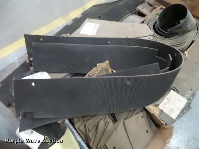 image for item FU9343 Rubber conveyor flaps, grabrools, and side barriers