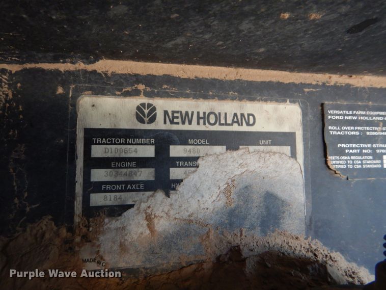 image for item FY9705 1994 Ford 9480 Versatile 4WD tractor