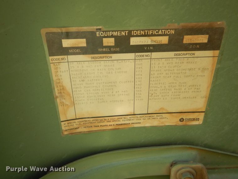 image for item FY9708 1972 Dodge 600 grain truck