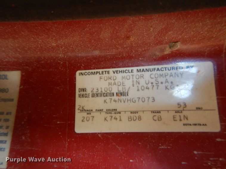 image for item DD6395 1980 Ford grain truck