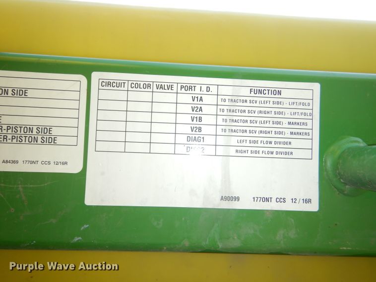 image for item DG4837 2011 John Deere 1770NT no-till planter