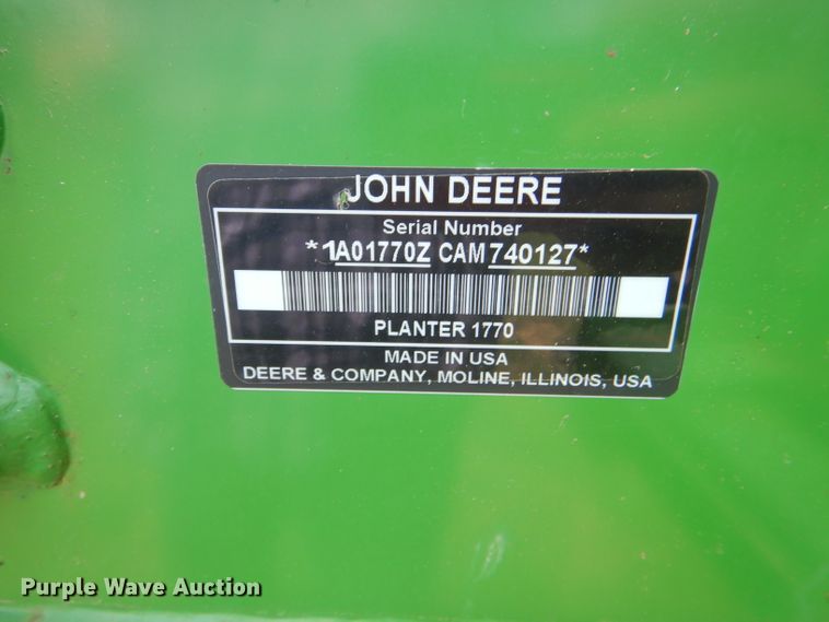 image for item DG4837 2011 John Deere 1770NT no-till planter
