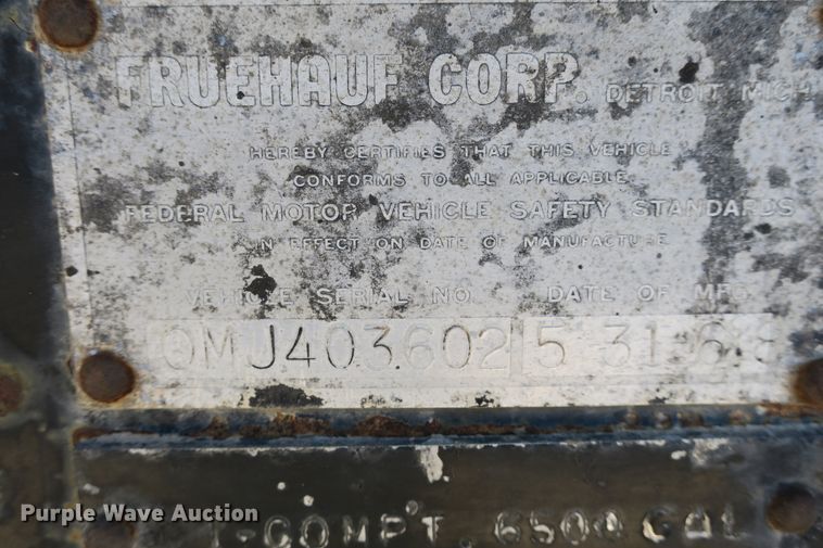 image for item DB10232 1968 Fruehauf TEHF2E asphalt trailer