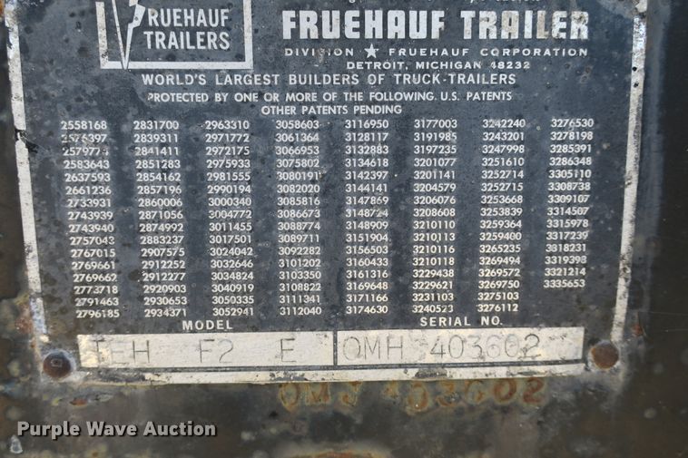 image for item DB10232 1968 Fruehauf TEHF2E asphalt trailer