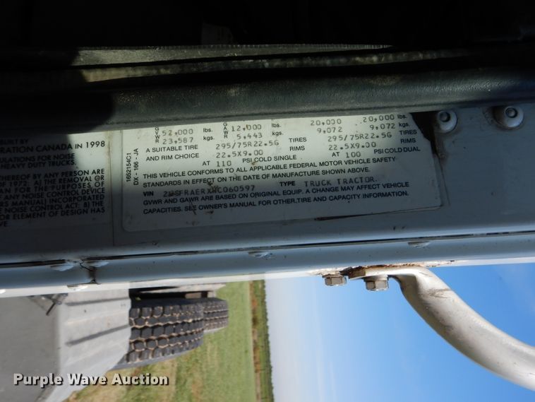 image for item DC5010 1998 International 9100 semi truck