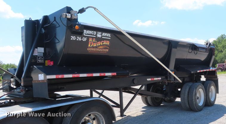 image for item DD6369 2017 Ranco 20-26-QF end dump trailer