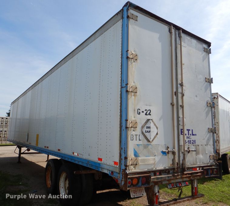image for item DG4798 1986 Stoughton ASVW-485T-S-C-WEDGE dry van trailer