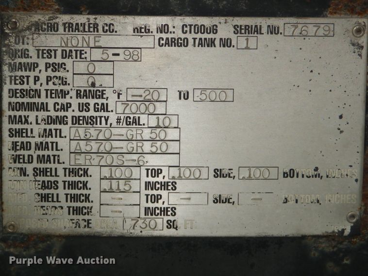 image for item FC9824 1998 Acro asphalt trailer