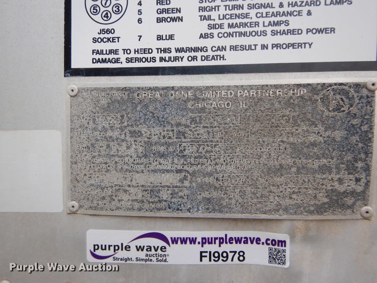 image for item FI9978 1999 Great Dane dry van trailer