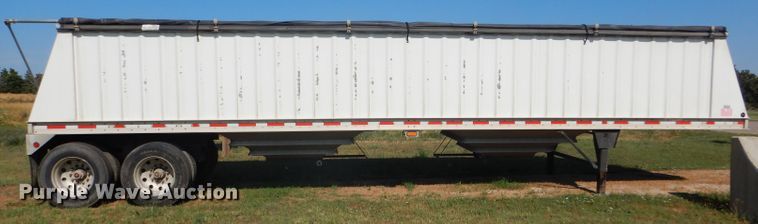 image for item FY9727 2012 Neville double hopper bottom grain trailer