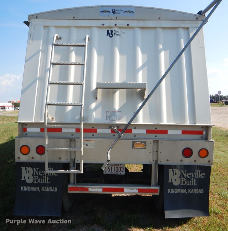 image for item FY9727 2012 Neville double hopper bottom grain trailer