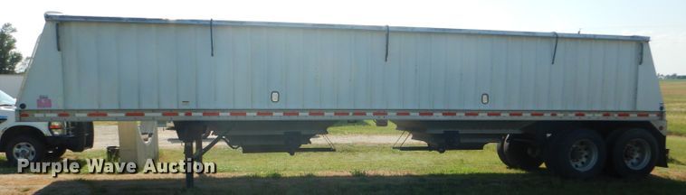 image for item FY9727 2012 Neville double hopper bottom grain trailer