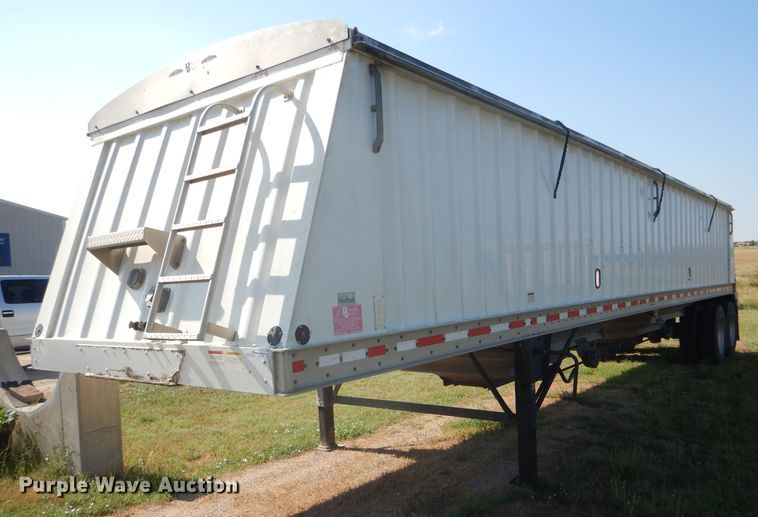 image for item FY9727 2012 Neville double hopper bottom grain trailer