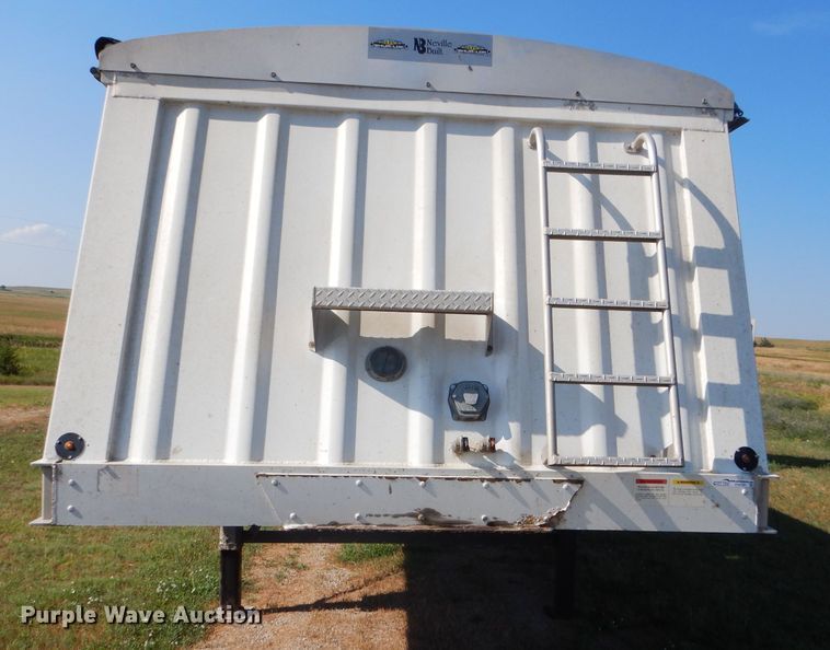 image for item FY9727 2012 Neville double hopper bottom grain trailer