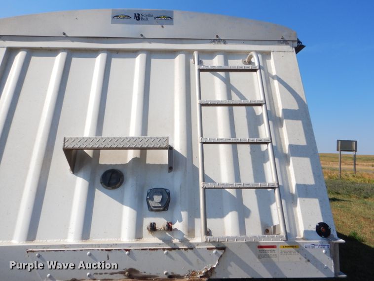 image for item FY9727 2012 Neville double hopper bottom grain trailer