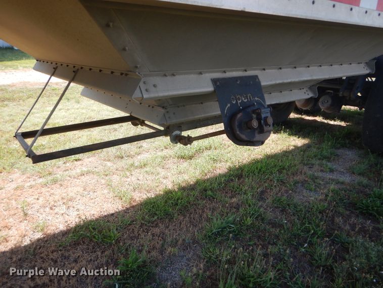 image for item FY9727 2012 Neville double hopper bottom grain trailer