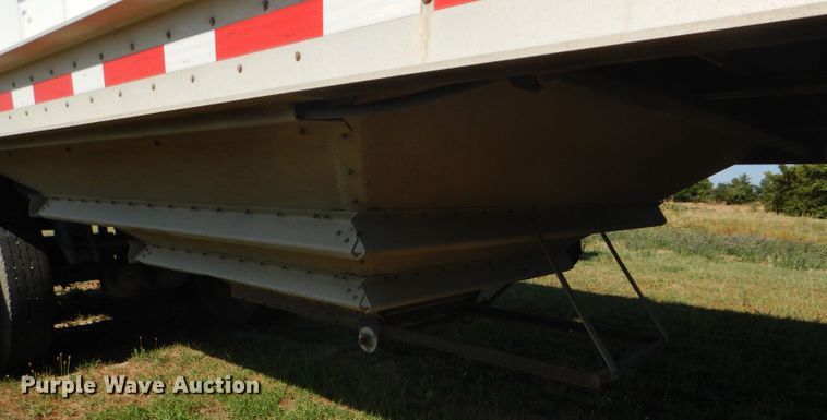 image for item FY9727 2012 Neville double hopper bottom grain trailer