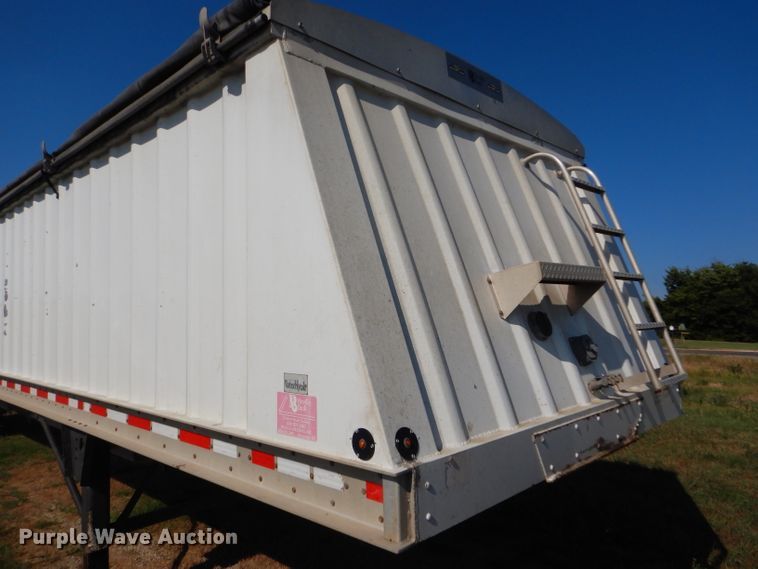 image for item FY9727 2012 Neville double hopper bottom grain trailer