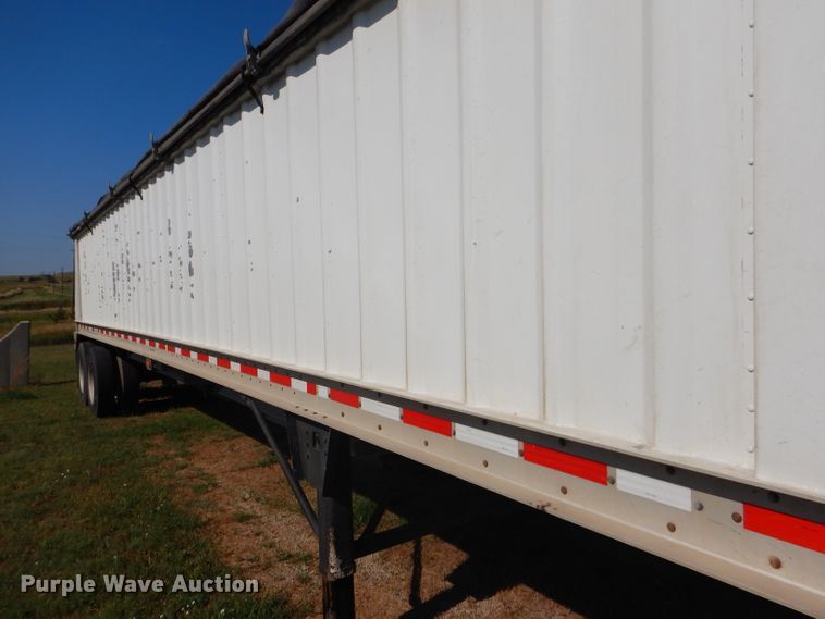 image for item FY9727 2012 Neville double hopper bottom grain trailer