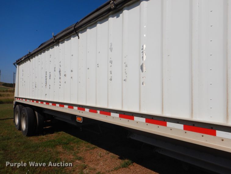image for item FY9727 2012 Neville double hopper bottom grain trailer