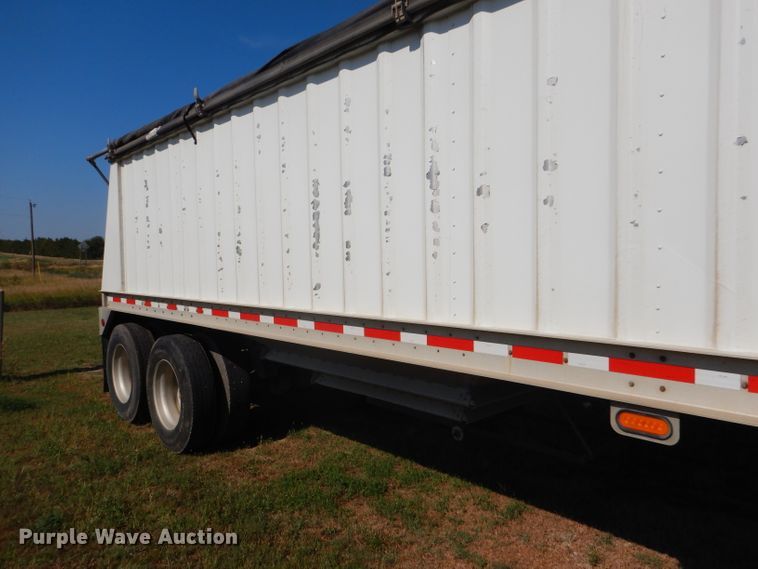 image for item FY9727 2012 Neville double hopper bottom grain trailer