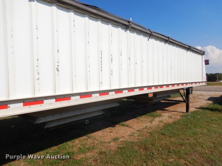 image for item FY9727 2012 Neville double hopper bottom grain trailer