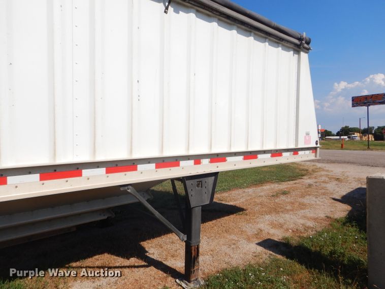 image for item FY9727 2012 Neville double hopper bottom grain trailer