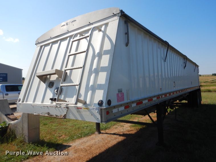 image for item FY9727 2012 Neville double hopper bottom grain trailer