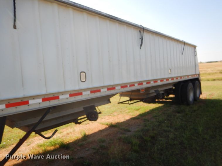 image for item FY9727 2012 Neville double hopper bottom grain trailer