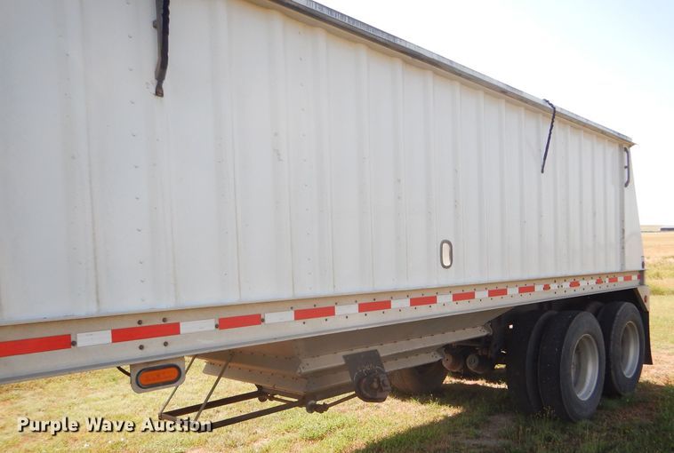 image for item FY9727 2012 Neville double hopper bottom grain trailer