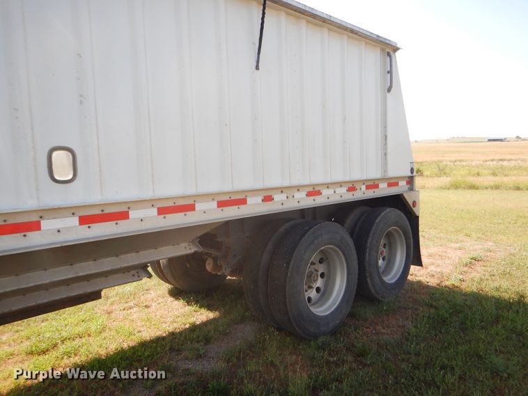 image for item FY9727 2012 Neville double hopper bottom grain trailer