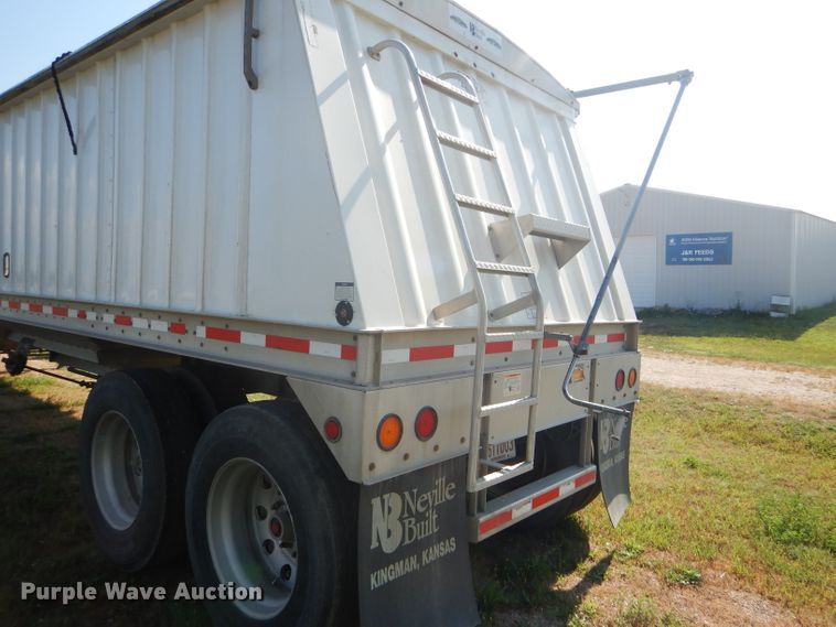 image for item FY9727 2012 Neville double hopper bottom grain trailer