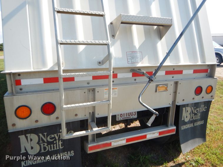 image for item FY9727 2012 Neville double hopper bottom grain trailer