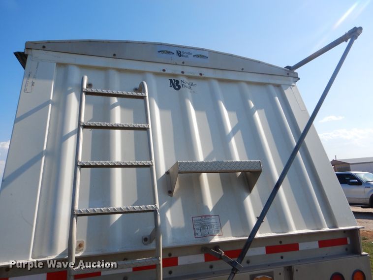 image for item FY9727 2012 Neville double hopper bottom grain trailer