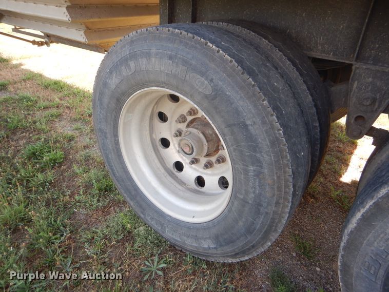 image for item FY9727 2012 Neville double hopper bottom grain trailer