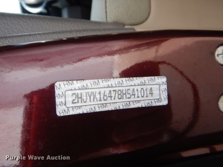 image for item DG4884 2008 Honda Ridgeline Crew Cab pickup truck