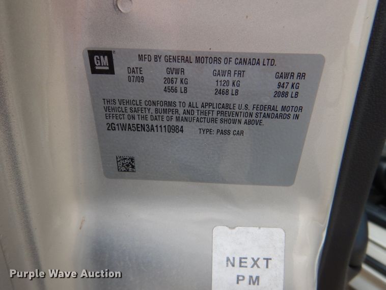 image for item DG4887 2010 Chevrolet Impala