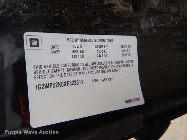 image for item DG4891 1999 Pontiac Grand Prix GT