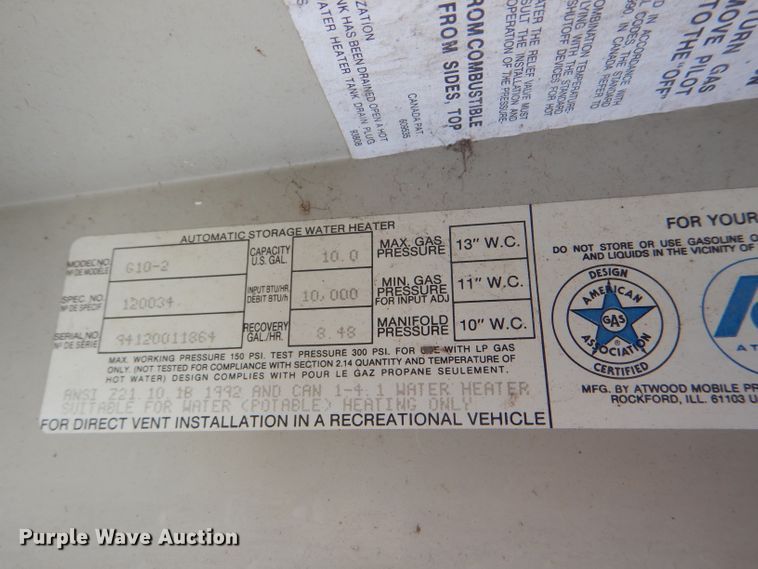 image for item DG4893 1994 Jayco 3450 J Series camper